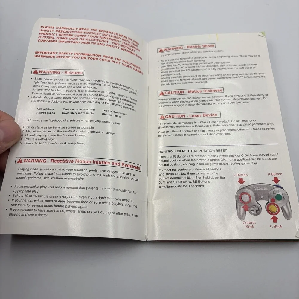 (Manual Only) Mario Kart Double Dash Nintendo Gamecube Instruction Booklet